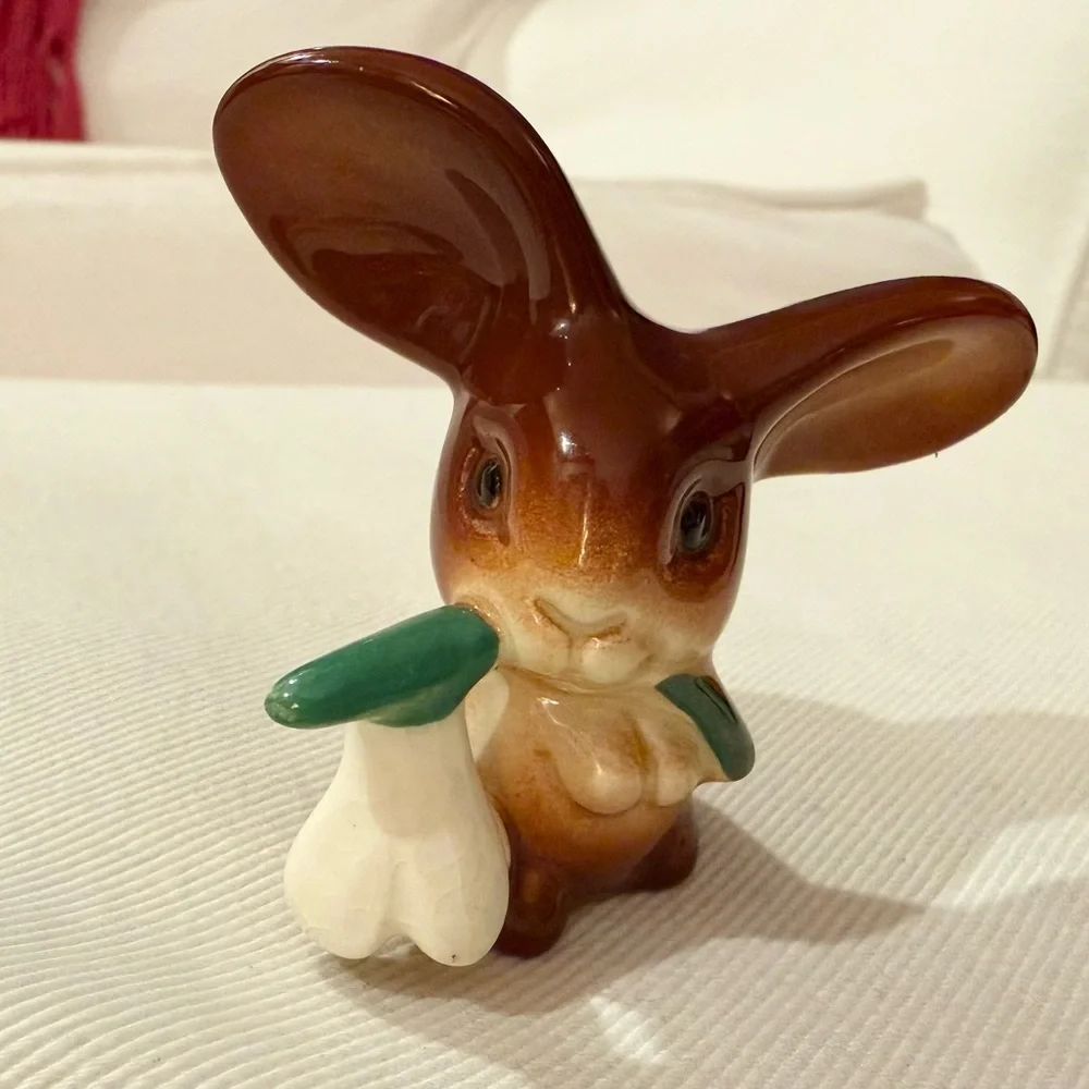 Ceramic Deer and Rabbit Figurines - Picture 5 of 7